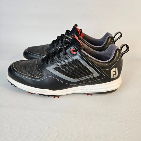FootJoy FJ Fury Golf Shoes 51103C Black Men's size 10.5 Wide - Picture 1 of 9